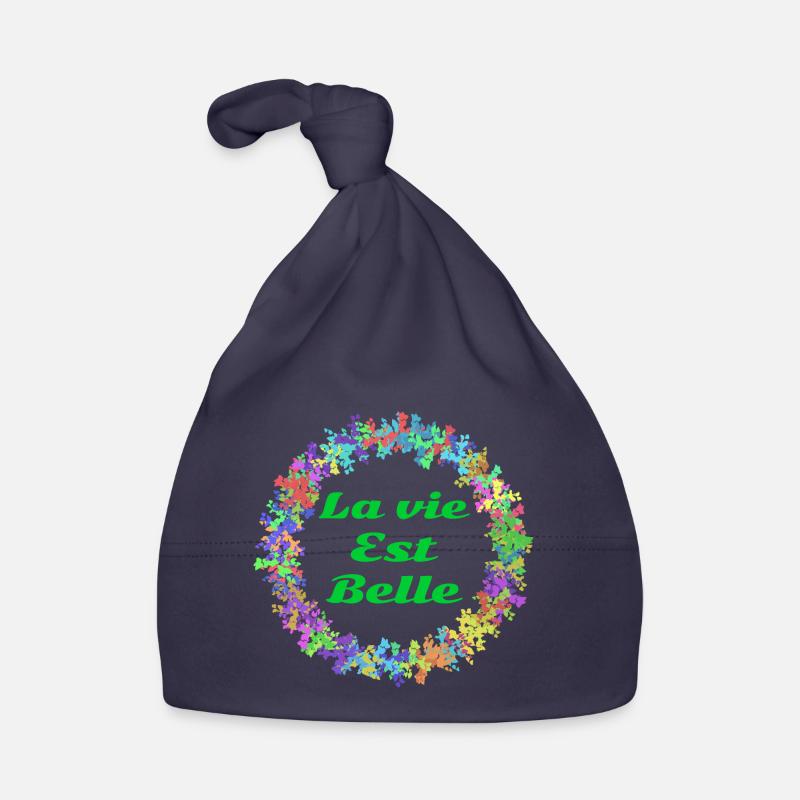 La vie est belle! Bonnet bio Bébé