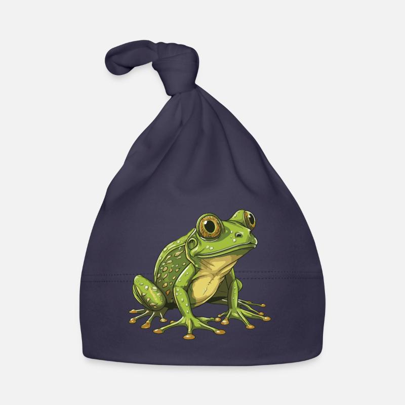 Frog Animal Organic Baby Cap
