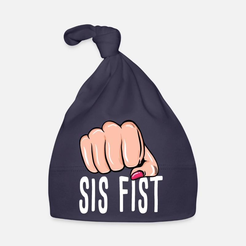 Faust - Schwester Faust - Box - Boxen - Baby Bio-Mütze - Navy