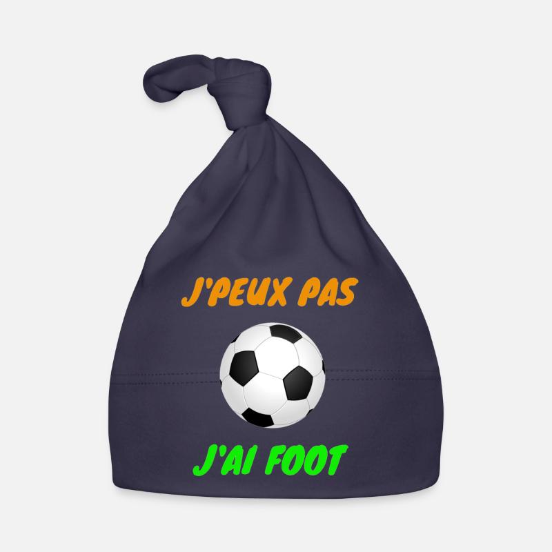 j peux pas j ai foot Bonnet bio Bébé