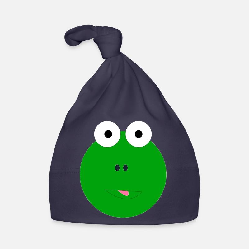 frog frog toad funny gift funny funny funny - Organic Baby Cap - navy