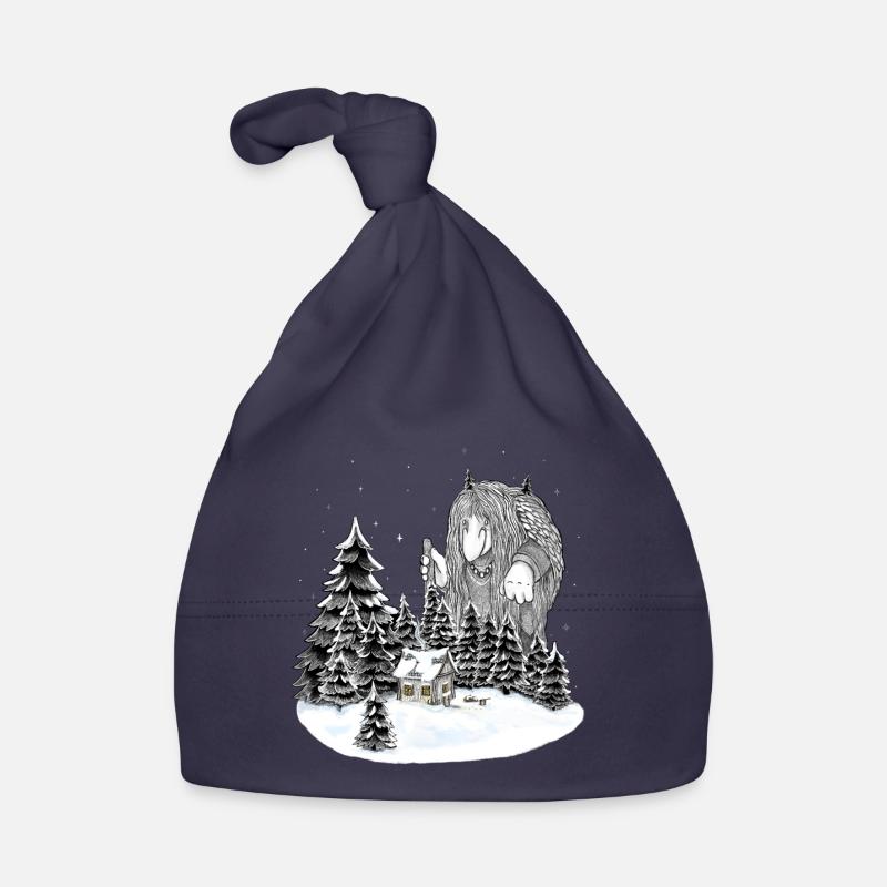 N’importe qui à la maison - Bonnet bio Bébé - marine