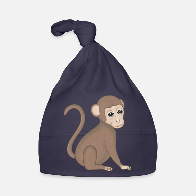 Affe Baby Äffchen Baby Bio-Mütze