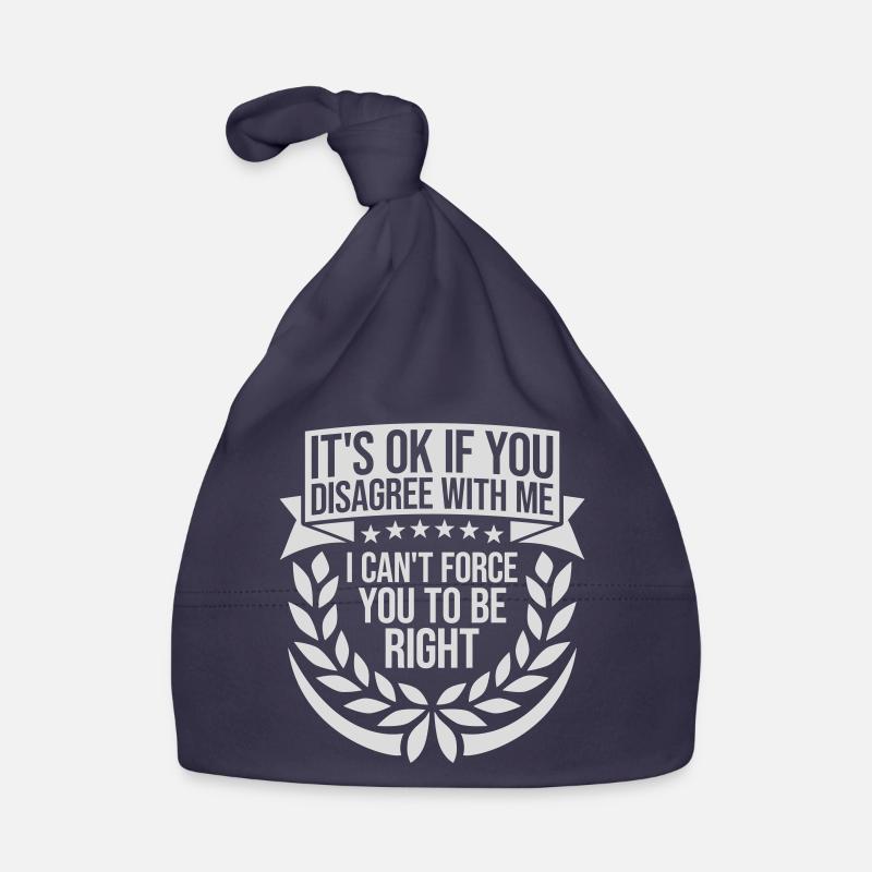 Vous n’êtes pas d’accord avec moi Bonnet bio Bébé