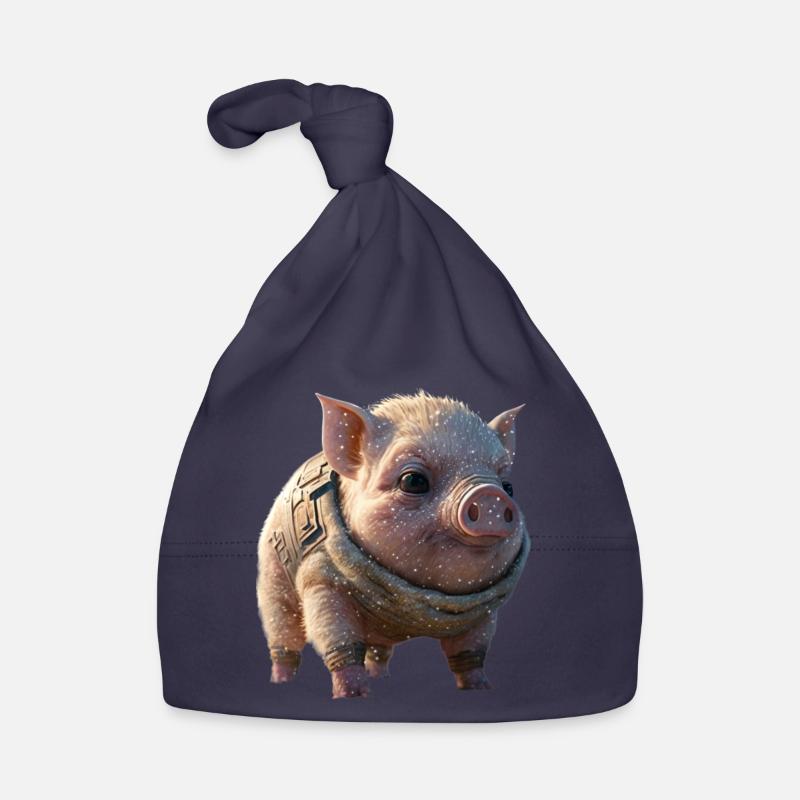 Cochon de l’espace doux Bonnet bio Bébé
