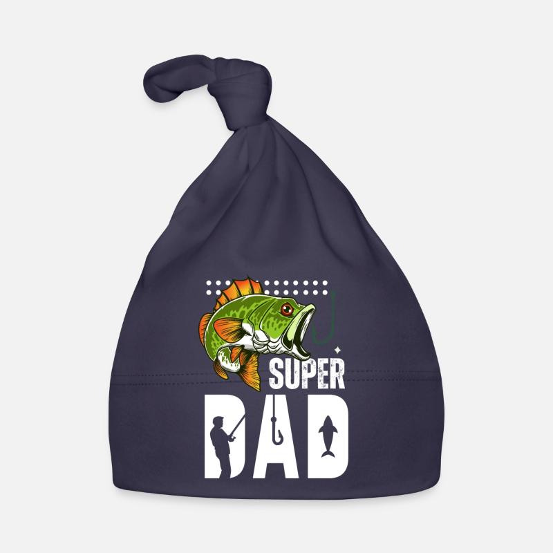Super Dad Pêche Poisson Géant Bonnet bio Bébé