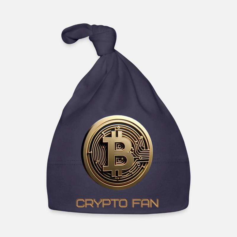 Bitcoin 3D Kryptowährung Baby Bio-Mütze
