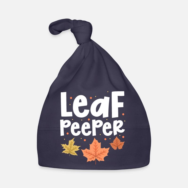 Leaf Peeper Peeping Automne Automne Saison Feuilles Bonnet bio Bébé
