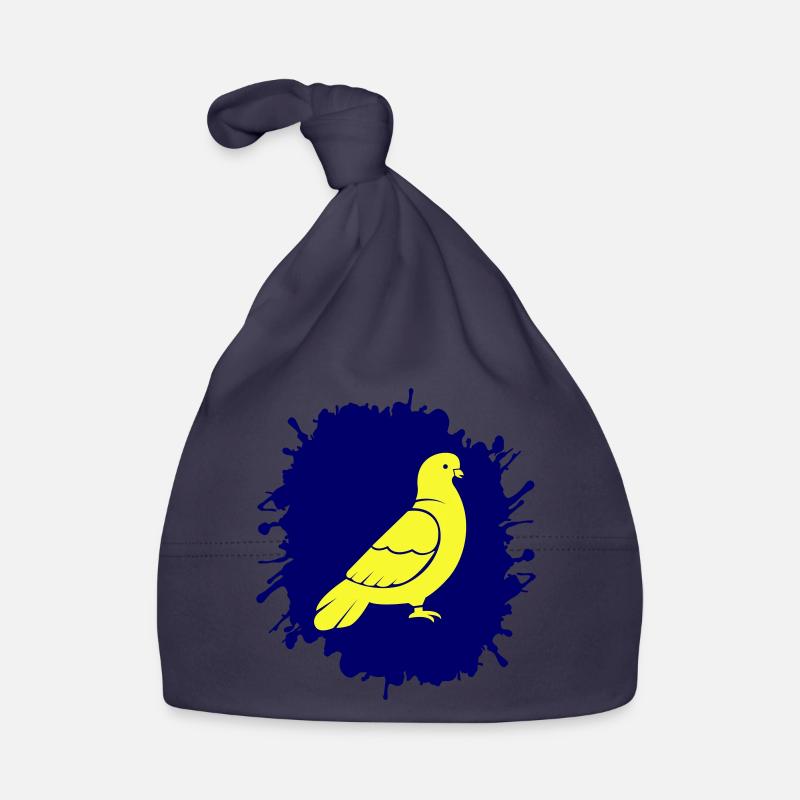 Colombe éclaboussée Bonnet bio Bébé