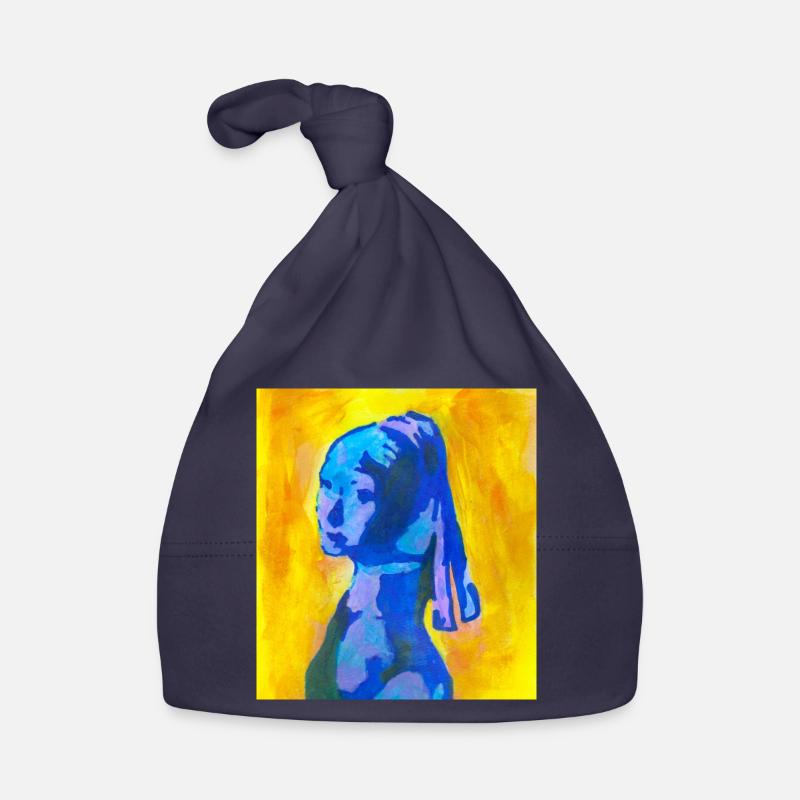 Trayeuse - Bonnet bio Bébé - marine