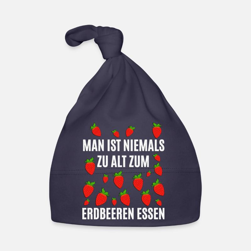 Erdbeeren Baby Bio-Mütze