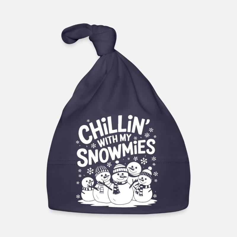 Chillin' avec mes Snowmies Bonnet bio Bébé