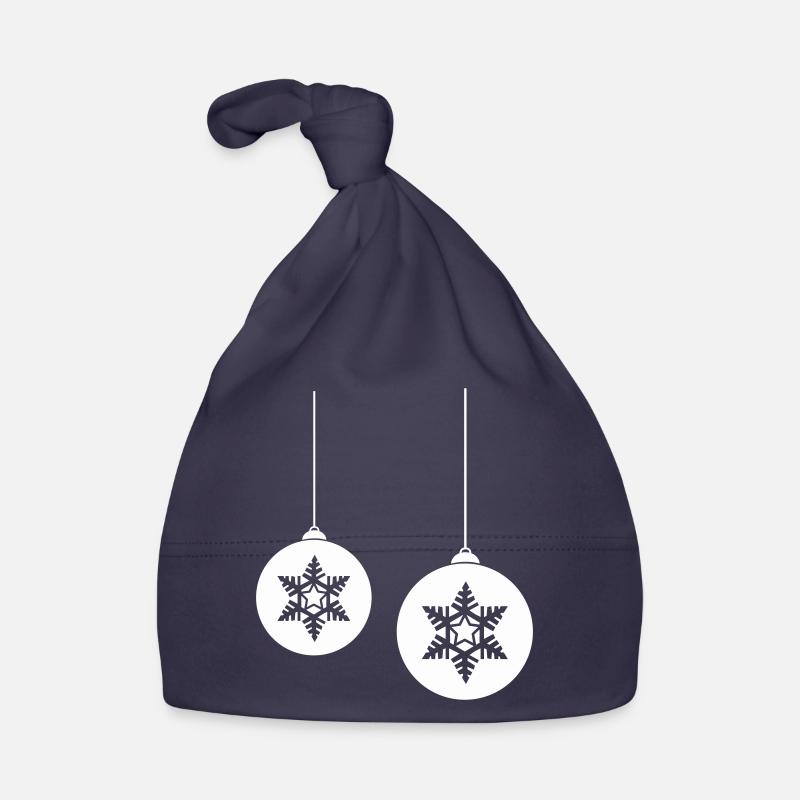 Boule de Noël étoile 2 Bonnet bio Bébé