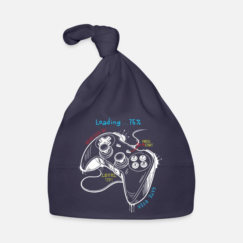 Retro Gaming Style Controller Art Organic Baby Cap