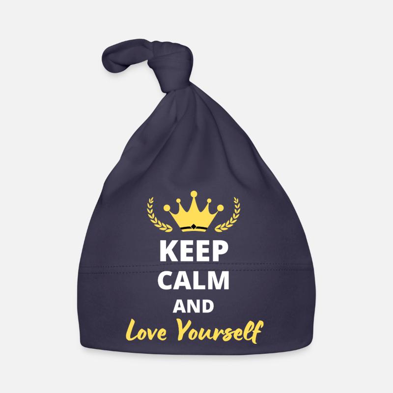 Keep Calm and Love Yourself Organic Baby Cap
