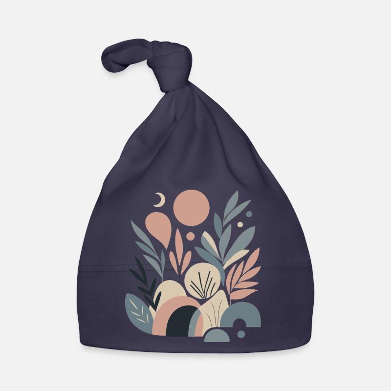 Pastel Pattern Abstract Shapes Art Forest Moon Organic Baby Cap