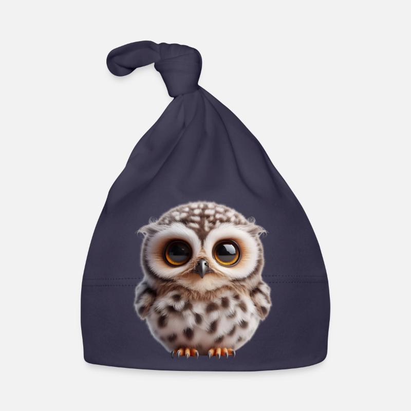 Hibou mignon Bonnet bio Bébé