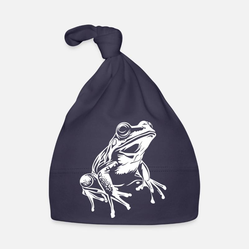 Graphique de grenouille Bonnet bio Bébé