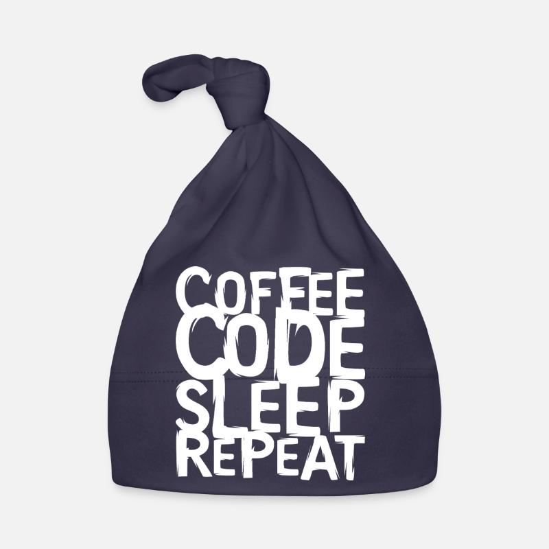 coffee code Programmer - Computer Science Work Logo Organic Baby Cap