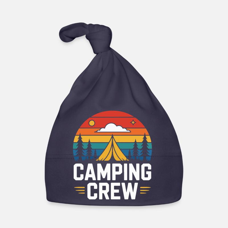 Sunset Camping Tent Équipe de camping Bonnet bio Bébé