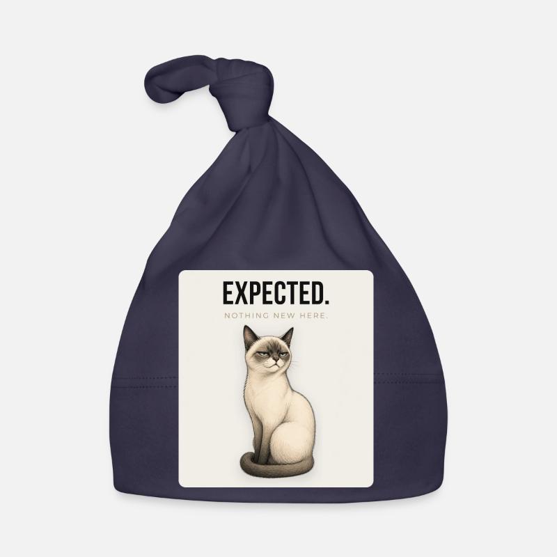 ATTENDU. Conception du mème humour sec du Noble Chat Bonnet bio Bébé