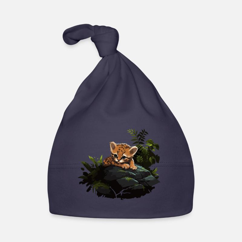 Bébé léopard Chat sauvage Bonnet bio Bébé