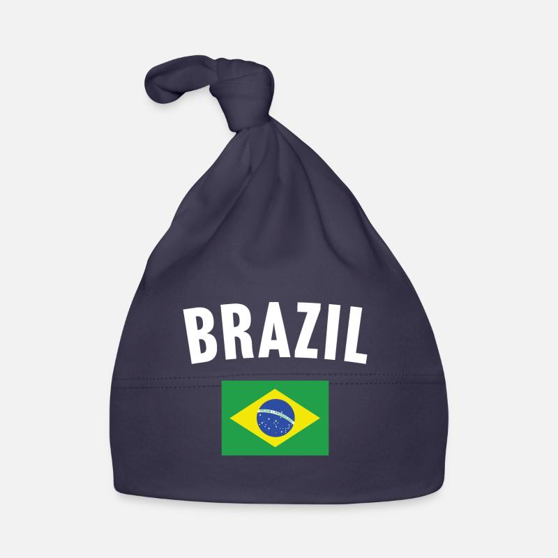 Drapeau du Brésil Bonnet bio Bébé