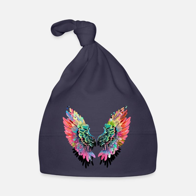 ailes d’ange,ailes d’anges,coloré,graffiti Bonnet bio Bébé