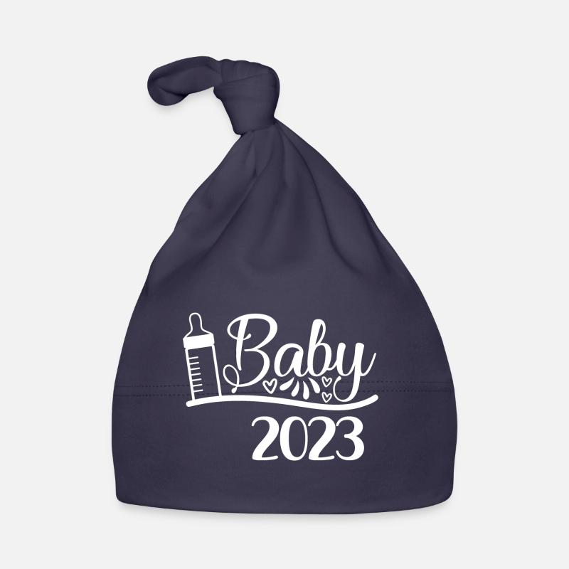 Bébé 2023 Grossesse Annonce Naissance bébé Bonnet bio Bébé