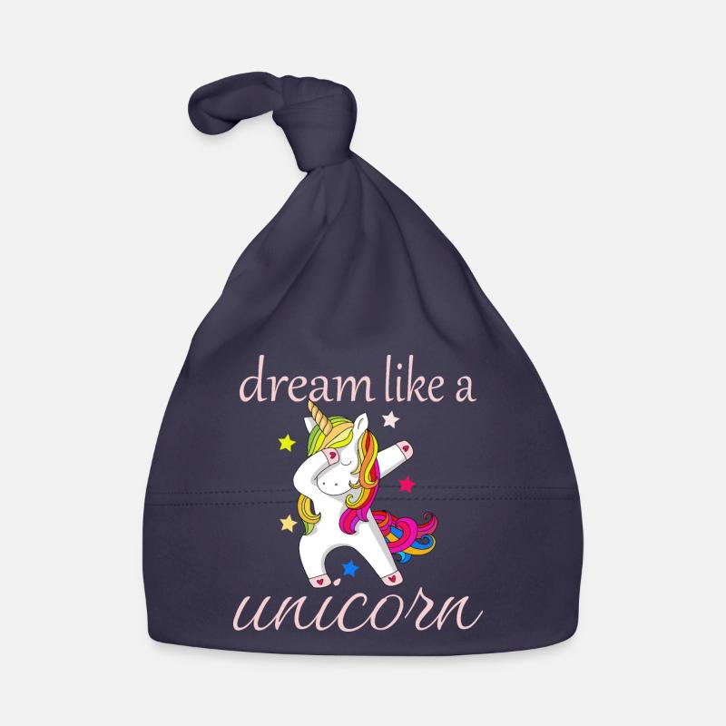 Träume wie ein Einhorn Baby Bio-Mütze