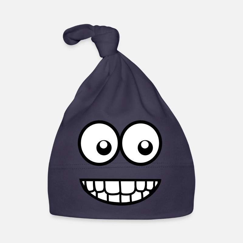 Visage comique drôle (Crazy & Cool) - Smiley Bonnet bio Bébé