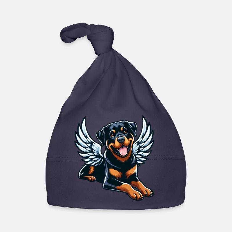 Mignon Rottweiler ange style comique Bonnet bio Bébé
