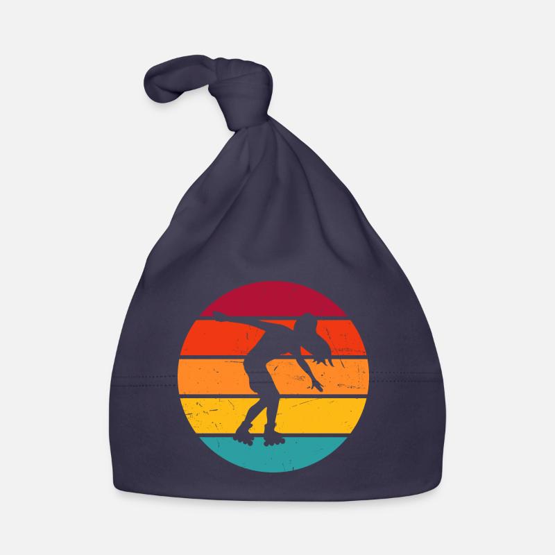 Roller Skate Men Roller Skating Roller Skating - Organic Baby Cap - navy
