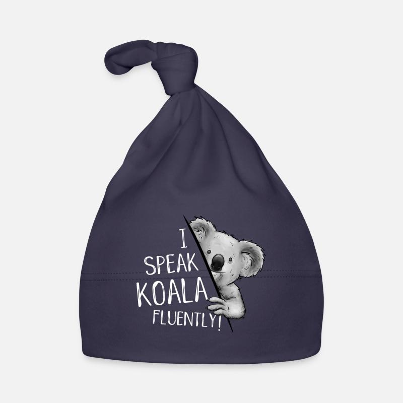 I'm fluent in koala! Marsupials Fun Organic Baby Cap