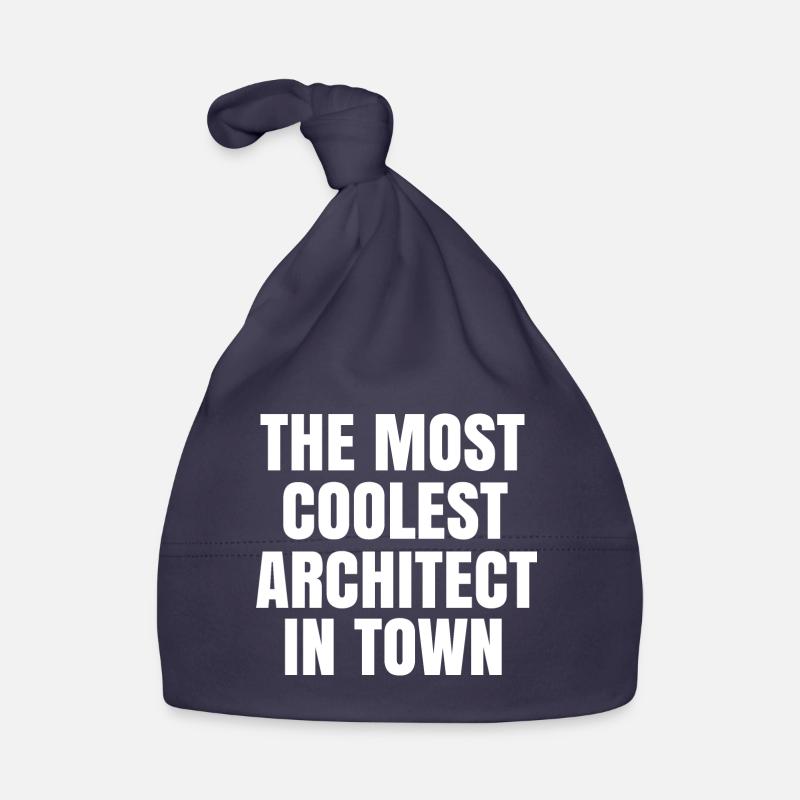 The most coolest architect in town Organic Baby Cap