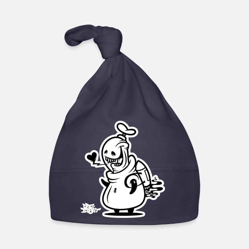 ei8ht-bot heart - Bonnet bio Bébé - marine