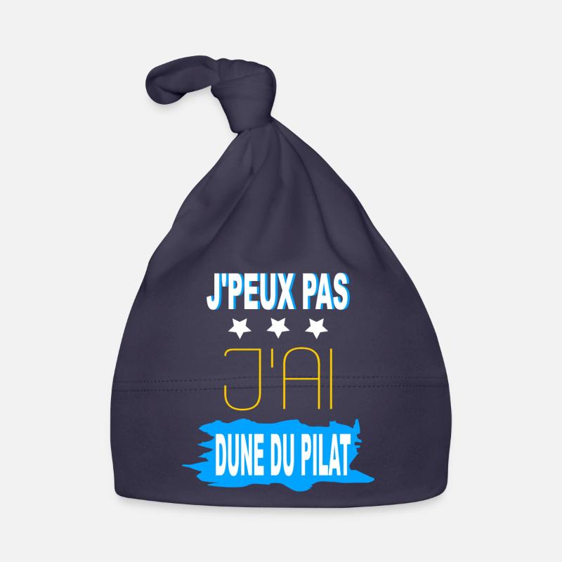 J'peux pas - j'ai Dune du Pilat - Bonnet bio Bébé - marine