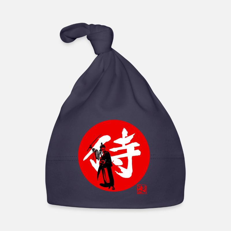 Samurai Kanji Rot Baby Bio-Mütze