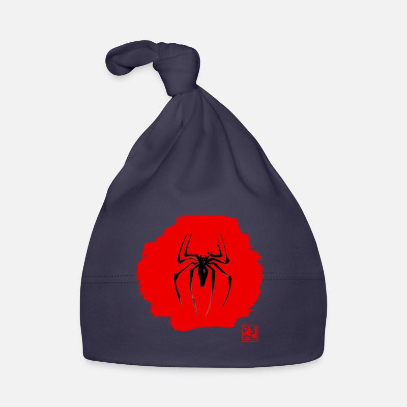 Spinne rot Baby Bio-Mütze