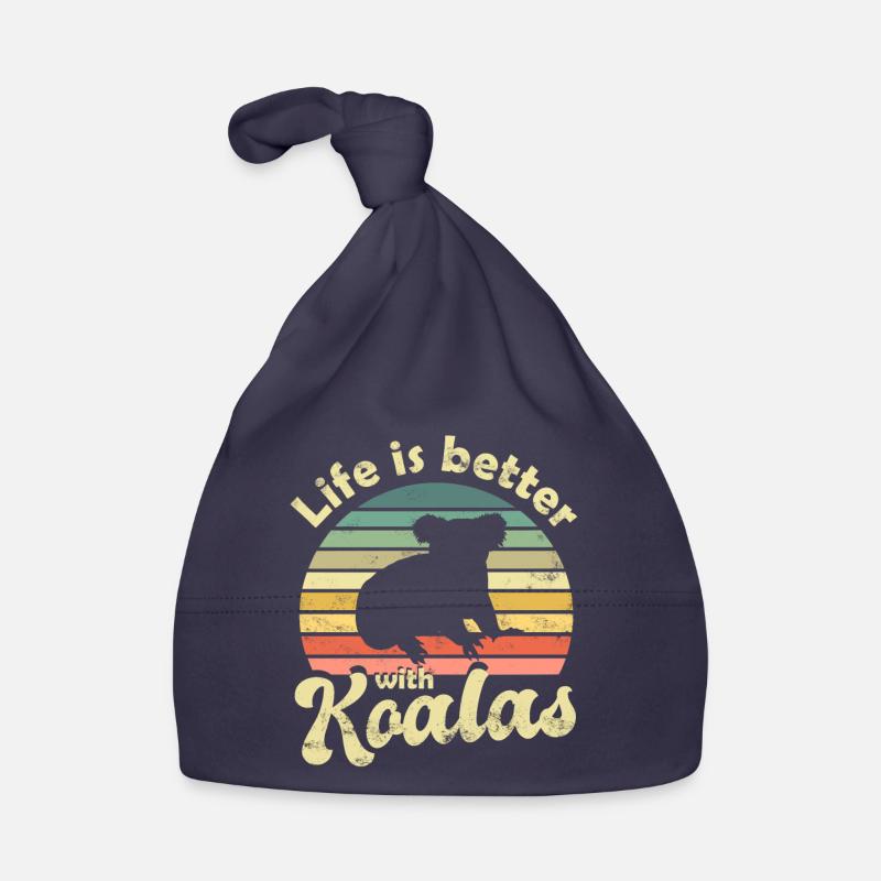 Koala Koala Ours Bonnet bio Bébé