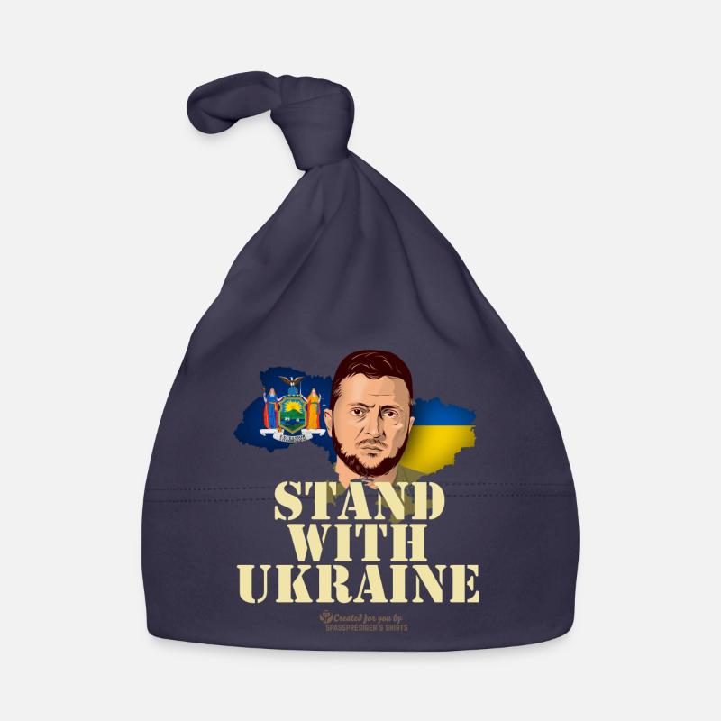 Ukraine State New York Organic Baby Cap