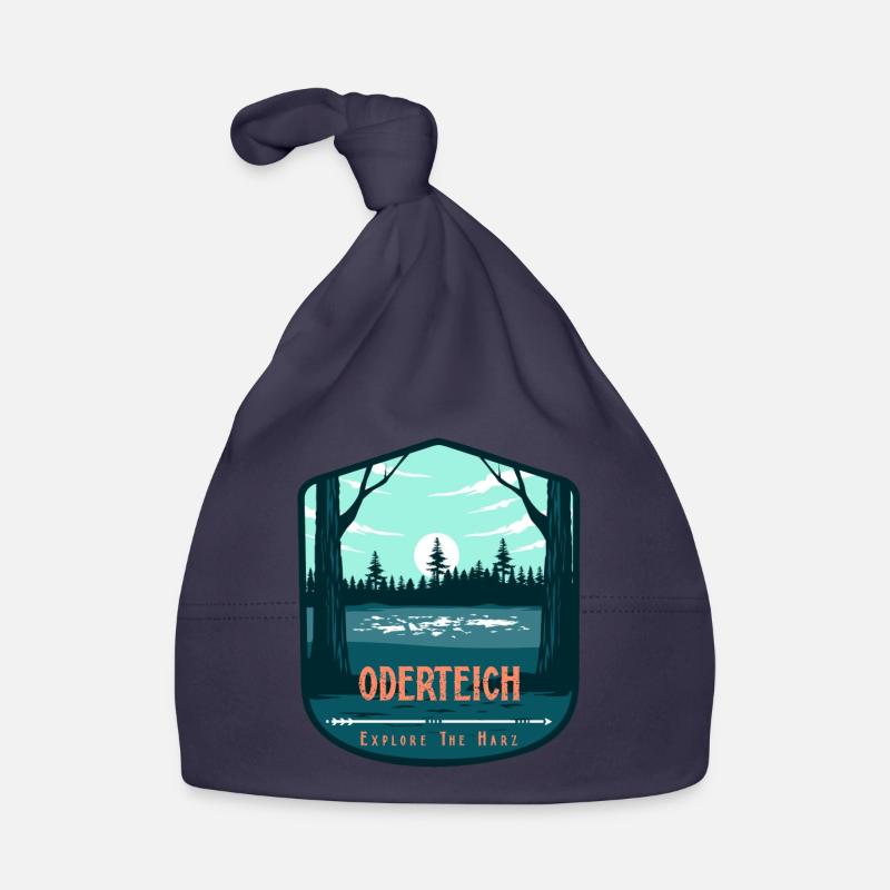 Südharz Merch - Oderteich - Baby Bio-Mütze - Navy