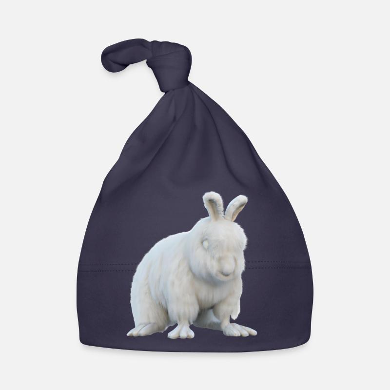 Fluffy Angora rabbit Organic Baby Cap
