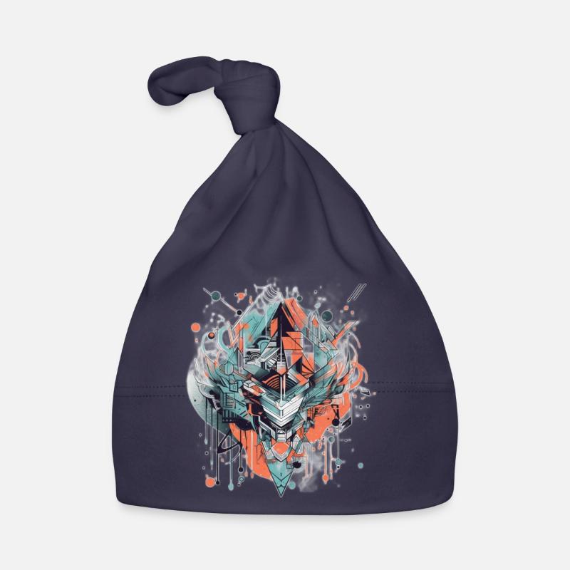Abstract Design Organic Baby Cap