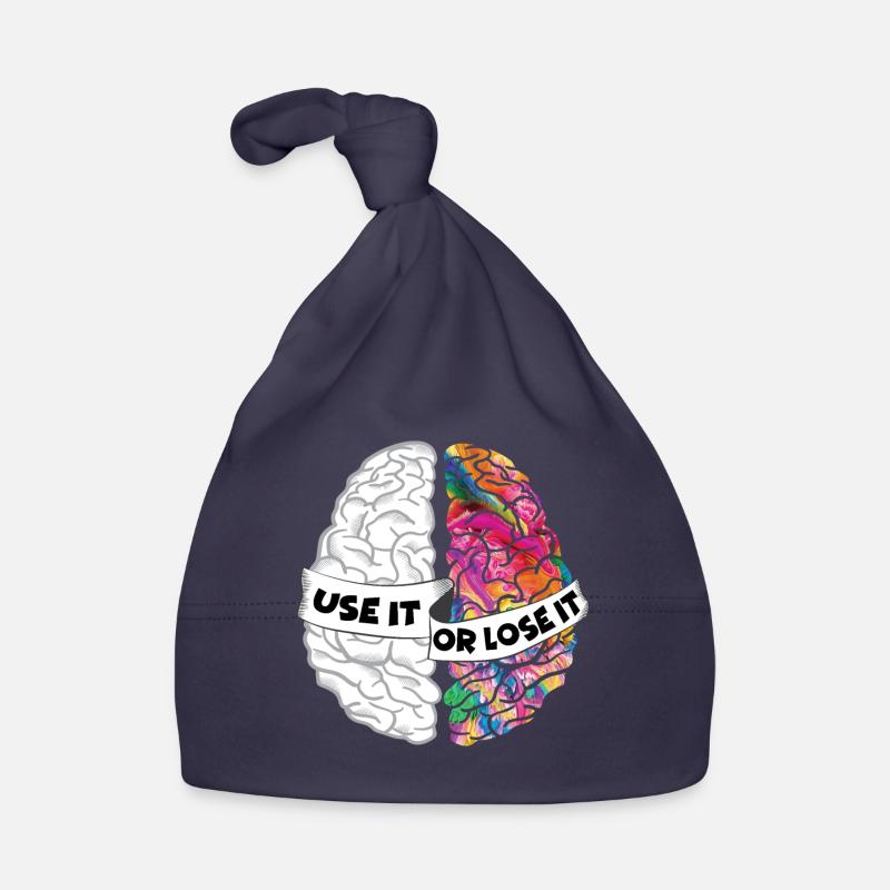 Utilisez-le ou perdez-le - Cerveau créatif analytique Bonnet bio Bébé