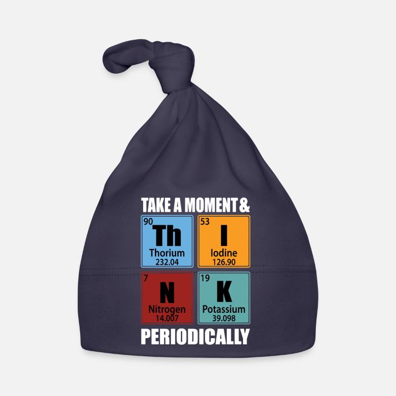 Take a Moment and Think Periodically Organic Baby Cap