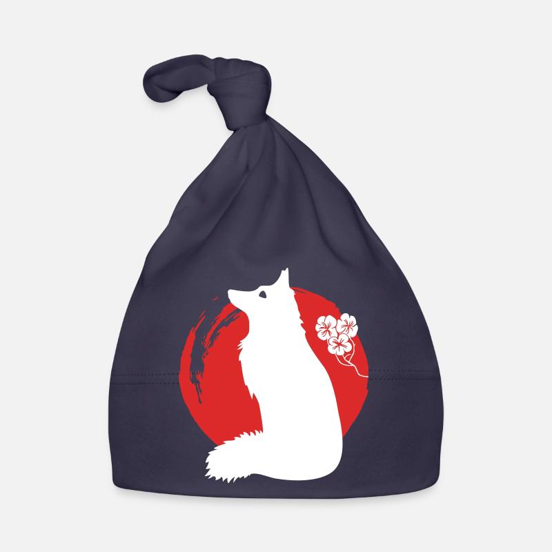 Fox Silhouette Japanese Organic Baby Cap