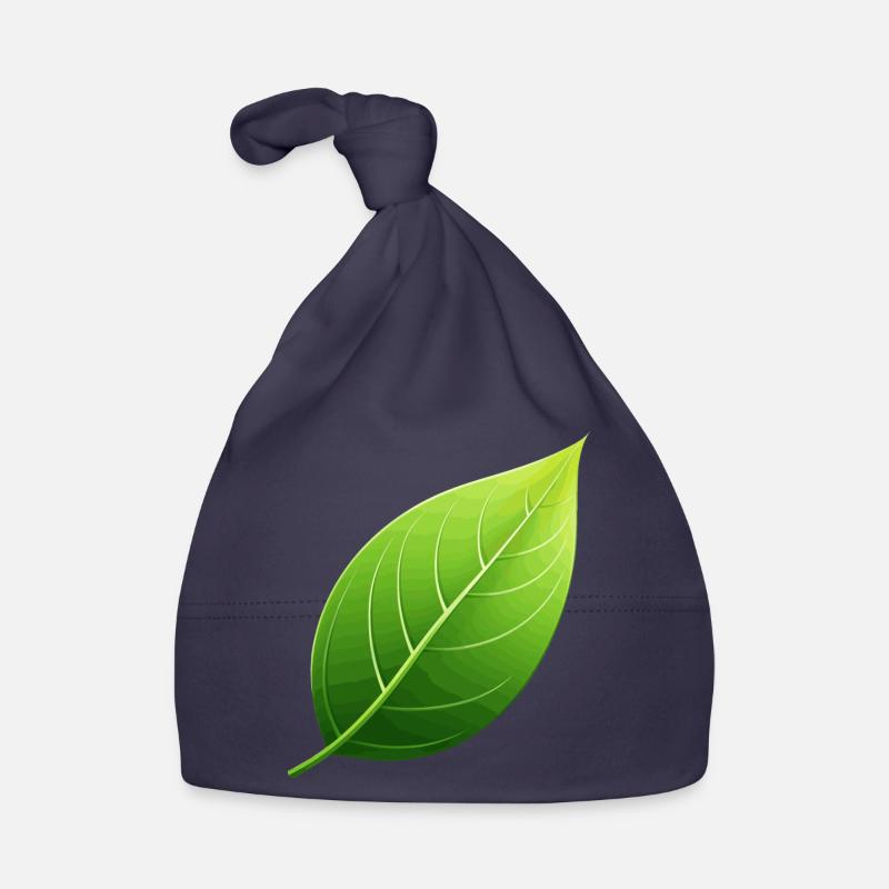 green leaf - nature conservation Organic Baby Cap
