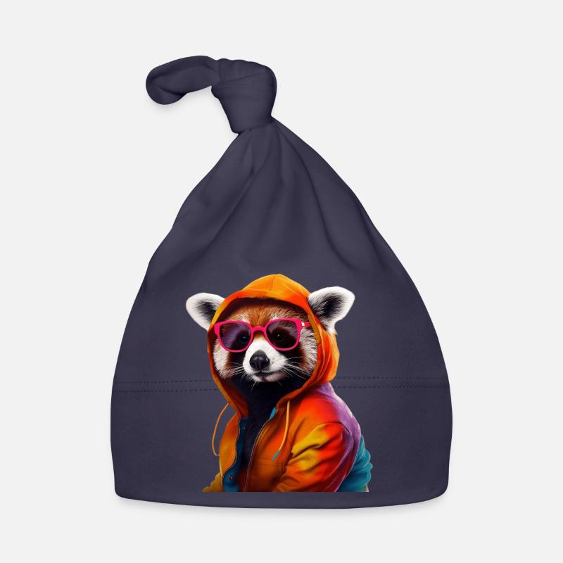 Roter Panda Katzenbär Red Panda Sonnenbrille Baby Bio-Mütze