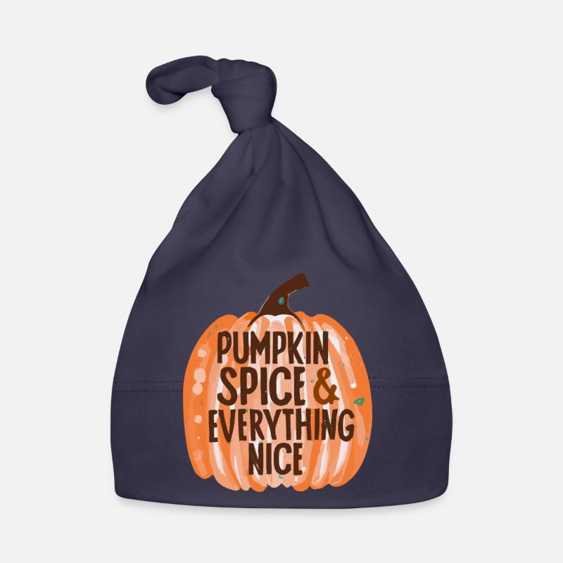 Pumpkin Spice & Everything Nice Organic Baby Cap